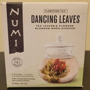 Numi Flowering Tea Dancing Leaves Glass Teapot